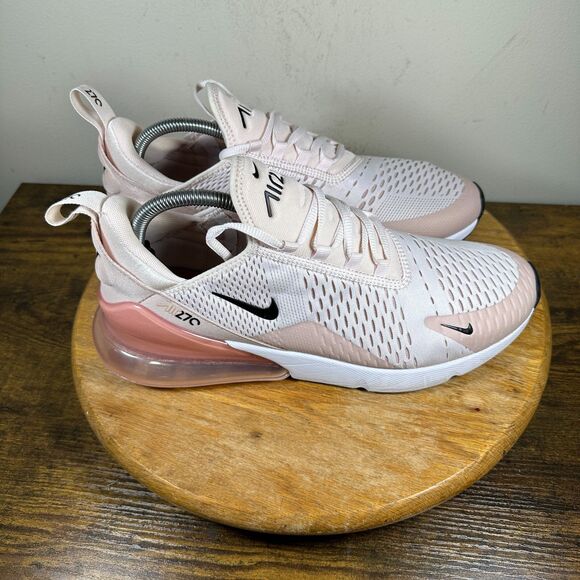 Nike Air Max 270 White Soft Pink Women's Size 12 Shoes Sneakers